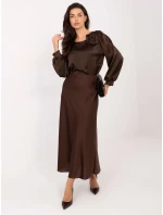 Bluzka MI BZ model 21795561 ciemny brązowy - FPrice Bluzka MI BZ model 21795561 ciemny brązowy - FPrice