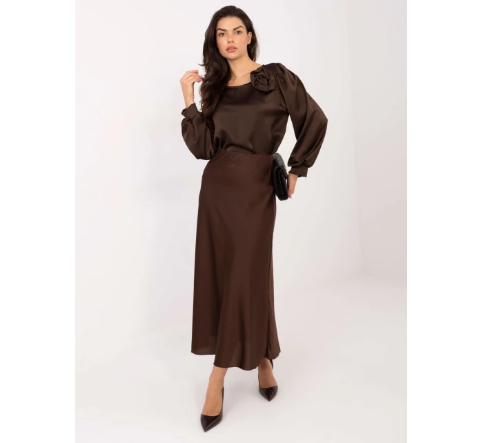 Bluzka MI BZ model 21795561 ciemny brązowy - FPrice Bluzka MI BZ model 21795561 ciemny brązowy - FPrice