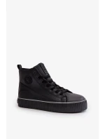 Dámské Zateplené Tenisky Z Eko Kůže Big Star Černé Dámské Zateplené Tenisky Z Eko Kůže Big Star Černé