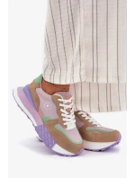 Dámské semišové tenisky na platformě Big Star – růžové Dámské semišové tenisky na platformě Big Star – růžové