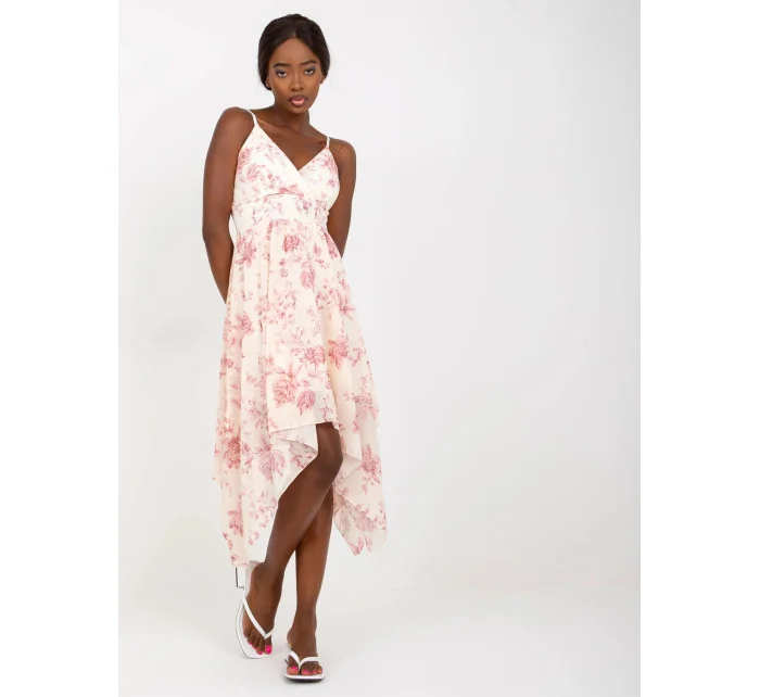 Dámské šaty SK model 18570756 světle béžové - FPrice