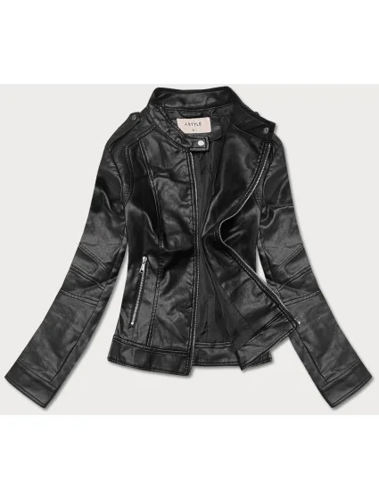 Černá bunda ramoneska se stojáčkem (11Z8050) Černá bunda ramoneska se stojáčkem (11Z8050)