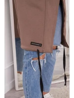 Zateplená bunda s kapucí mocca