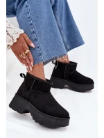 Dámské Nízké Sněhule Na Zasun S Oteplením S Hřejivým Kožíškem Černé Mavelle Dámské Nízké Sněhule Na Zasun S Oteplením S Hřejivým Kožíškem Černé Mavelle