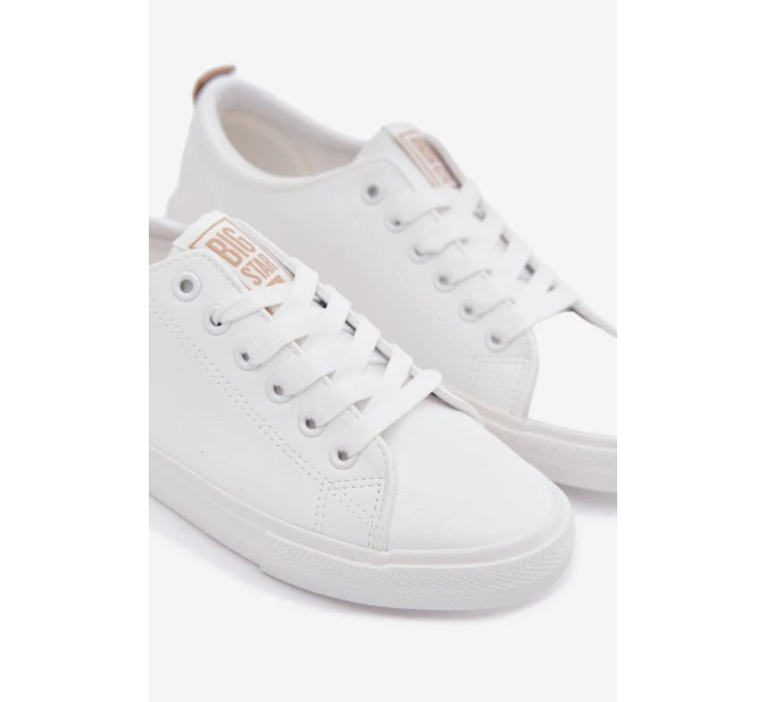 Dámské tenisky z eko kůže Big Star model 22009843 Bílé - Big Star Shoes