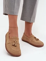 Dámské mokasíny Barefoot 322 Béžová - Zazoo