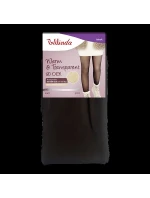 Dámské teplé punčochové kalhoty 80 DEN s flísem WARM & TRANSPARENT 80 DEN WITH FLEECE - BELLINDA - černá