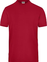 Daiber JN 1802 Pánské pracovní tričko z bio bavlny - Solid 02.1802 red
