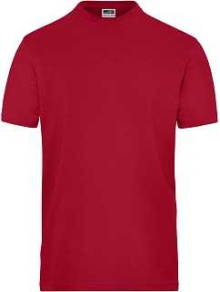 Daiber JN 1802 Pánské pracovní tričko z bio bavlny - Solid 02.1802 red