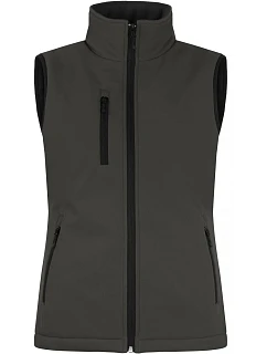 Padded Softshell Vest Women Dámská zateplená softshellová vesta model 22455045 dark grey - Clique