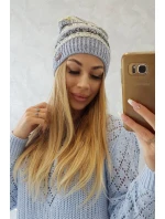 Čepice s fleecem Patrycja K254 žlutá+modrá