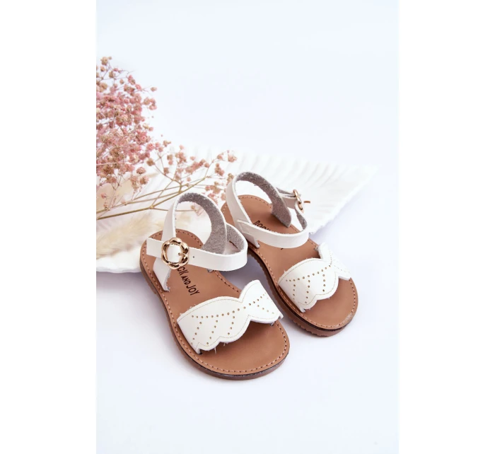 Klasické dětské sandály Bílé Izzy Klasické dětské sandály Bílé Izzy