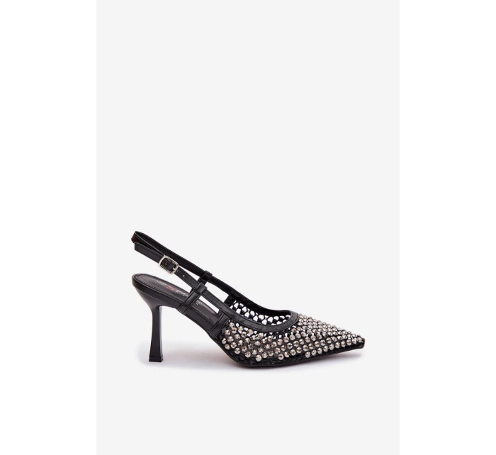 Lodičky s přezkami černé model 21788312 - Boto Lodičky s přezkami černé model 21788312 - Boto