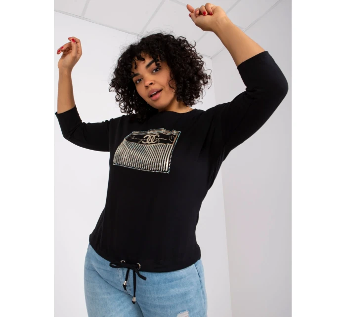 Bluzka RV BZ model 21126990 czarny - FPrice Bluzka RV BZ model 21126990 czarny - FPrice