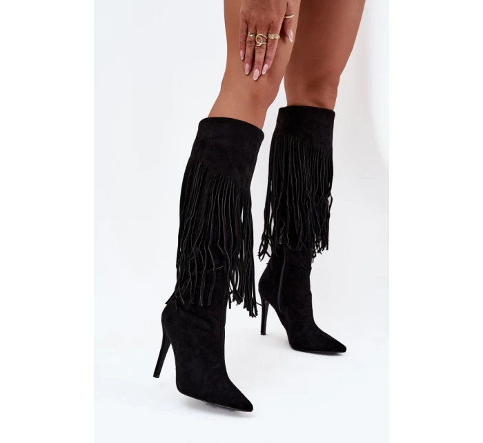 Kozačky na podpatku  model 217513 Step in style