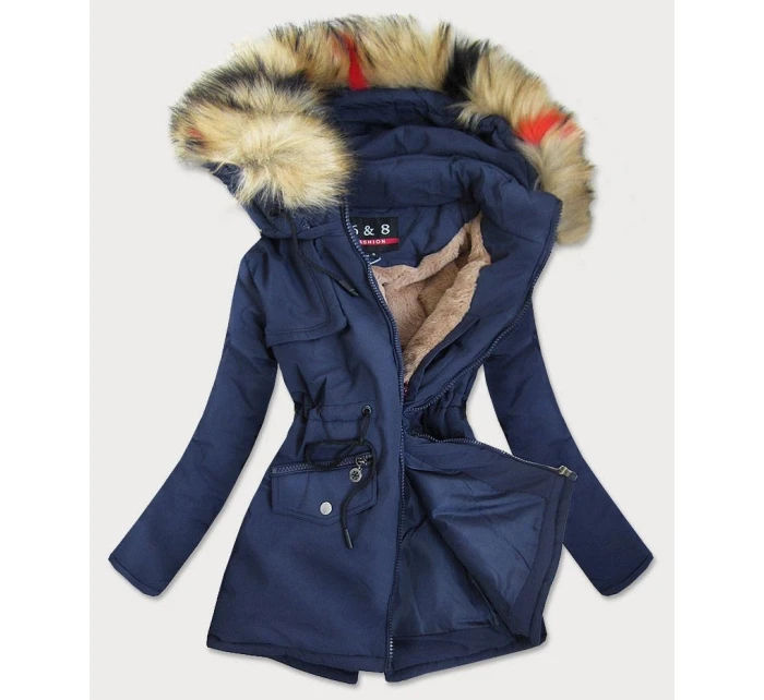 DAMSKA KURTKA ZIMOWA GRANATOWA model 21242381 - 6&8 Fashion