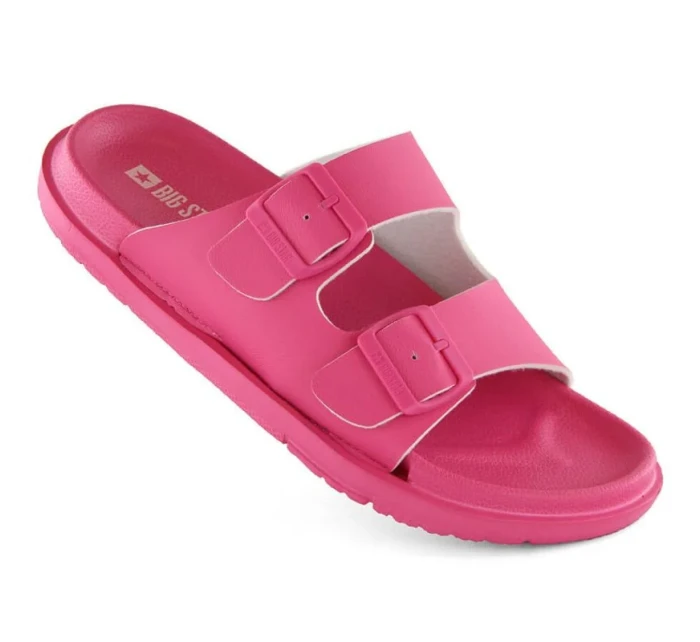 Big Star W INT2004E fuchsiové pěnové žabky s přezkami