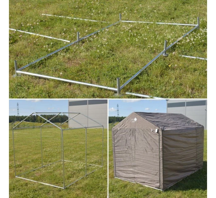 ZAHRADNÍ GARÁŽ PIVILON 1,57x2,19x1,7M SASKA GARDEN GREY