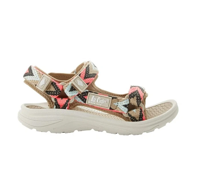 dámské boty na suchý zip sandály na léto na model 22071671 světle béžové dámské - Lee Cooper