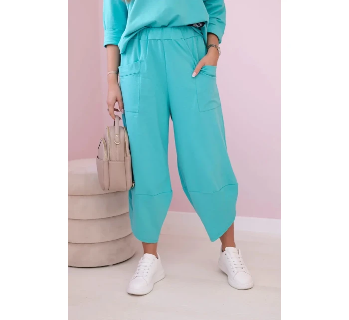 Bavlněná mikina kalhoty set mincovna Bavlněná mikina kalhoty set mincovna