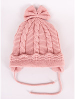 Dívčí zimní čepice model 17957074 Růžová - Yoclub