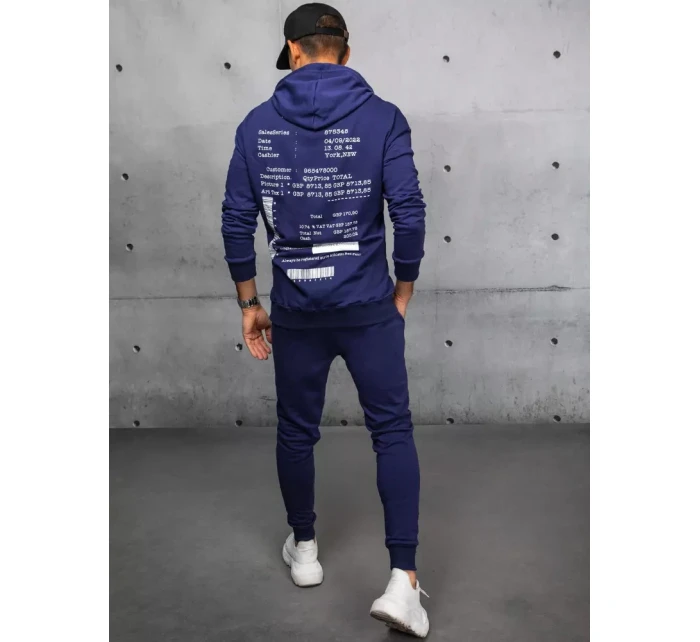 Pánské tmavě modré tepláky Dstreet AX0687 Pánské tmavě modré tepláky Dstreet AX0687