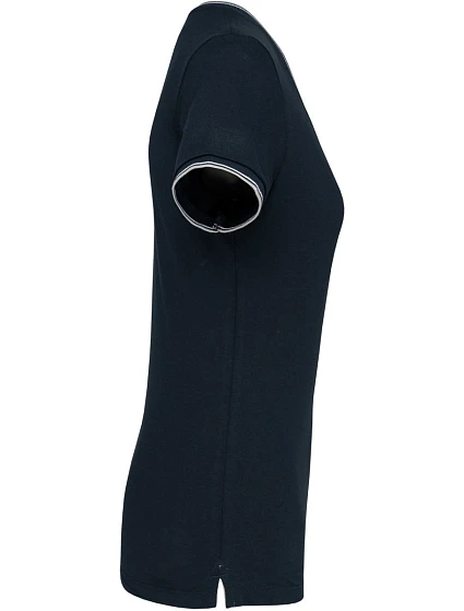 K Dámské piqué tričko s V výstřihem 20.K model 22508604 - Kariban