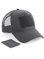 Beechfield B 641 5 panelová kšiltovka "Removable Patch Trucker" 53.0641 graphite grey