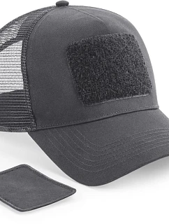 Beechfield B 641 5 panelová kšiltovka "Removable Patch Trucker" 53.0641 graphite grey