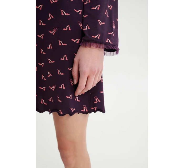 Noční košile s dlouhými rukávy model 18936376 - Vamp