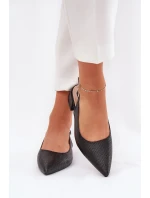 Pletené Dámské Sandály Na Podpatku Černé model 21687153 - Boto Pletené Dámské Sandály Na Podpatku Černé model 21687153 - Boto