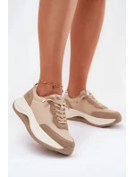 Dámské semišové tenisky na platformě Big Star RR274A345 HI-POLY SYSTEM Tmavě béžové Dámské semišové tenisky na platformě Big Star RR274A345 HI-POLY SYSTEM Tmavě béžové