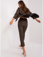 DHJ kalhoty SP 13926 5.62P černá a béžová DHJ kalhoty SP 13926 5.62P černá a béžová