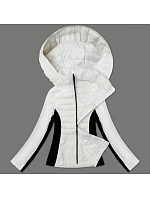 Dámská bunda z lepené tkaniny J Style bílá (16M9223-281) Dámská bunda z lepené tkaniny J Style bílá (16M9223-281)