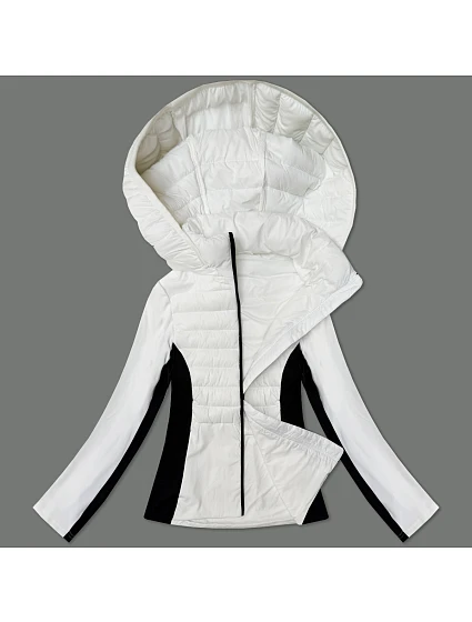Dámská bunda z lepené tkaniny J Style bílá (16M9223-281) Dámská bunda z lepené tkaniny J Style bílá (16M9223-281)