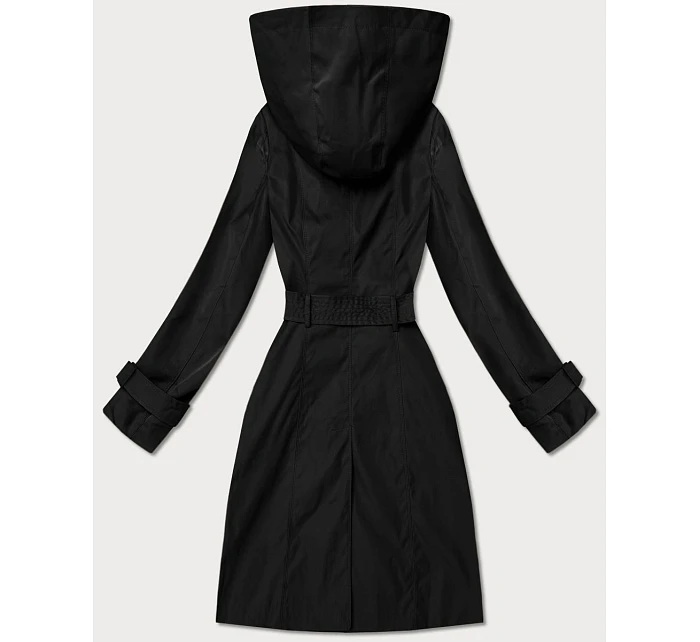 Elegantní dámský kabát s kapucí Goodlookin černý (T2-2238#-1) Elegantní dámský kabát s kapucí Goodlookin černý (T2-2238#-1)