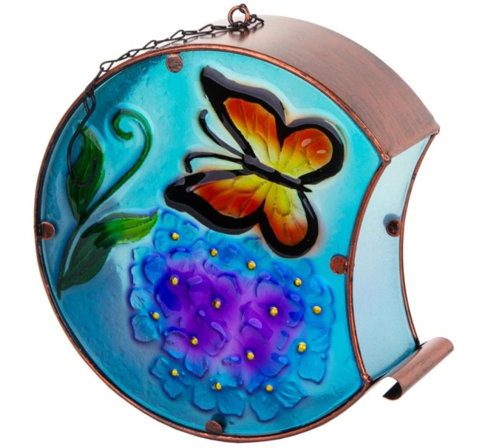 ZAHRADNÍ DEKORACE 22,5x8x22 cm Závěsný lampión na zeď