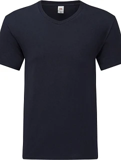 Fruit of the Loom Iconic 150 V-Neck T Tričko s výstřihem do V 16.1442 deep navy