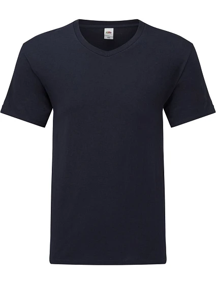 Fruit of the Loom Iconic 150 V-Neck T Tričko s výstřihem do V 16.1442 deep navy Fruit of the Loom Iconic 150 V-Neck T Tričko s výstřihem do V 16.1442 deep navy