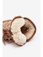 Voděodolné sněhule na platformě veganské D.Franklin DFSH370004 Hnědé