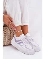 Dámské Tenisky Na Platformě Fialové model 21687825 - Boto Dámské Tenisky Na Platformě Fialové model 21687825 - Boto