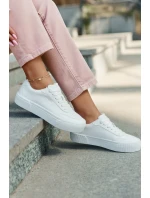 Nízké sneakersy z eko kůže Big Star RR274303 Bílé Nízké sneakersy z eko kůže Big Star RR274303 Bílé