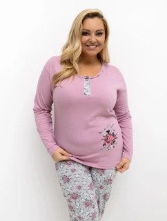 Piżama DU PI FP model 21766328 ciemny różowy - FPrice