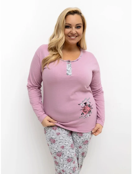 Pyžamo DU PI FP 506.56 tmavě růžové