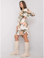 Sukienka TO KS jasny beżowy model 21011461 - FPrice Sukienka TO KS jasny beżowy model 21011461 - FPrice