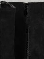 Dámské semišové černé kozačky Dstreet model 21995741 - FashionStreet