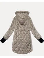 Světle béžová lehká dámská bunda s odepínací kapucí model 20943191 - S'WEST Světle béžová lehká dámská bunda s odepínací kapucí model 20943191 - S'WEST