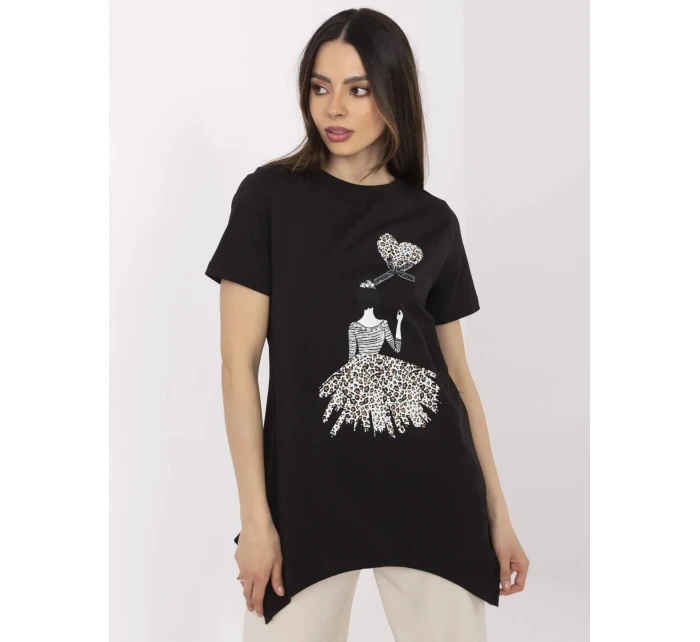 Bluzka CLM BZ model 21094485 czarny - FPrice Bluzka CLM BZ model 21094485 czarny - FPrice