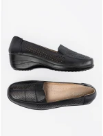 Stylové dámské  polobotky černé platforma