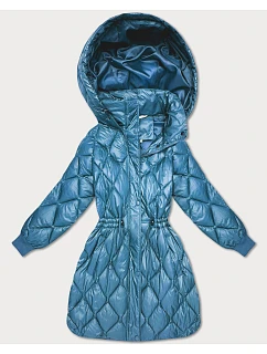 Dámská zimní bunda nadměrné velikosti Minority blue (M2-6518-30)